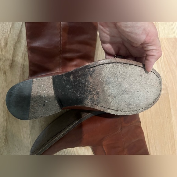 🤎 FRYE Women's Melissa Button Riding Boot in Cognac - Picture 12 of 13